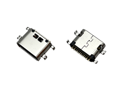 TYPE-C-6PIN-母座沉板居中3次MOLDING